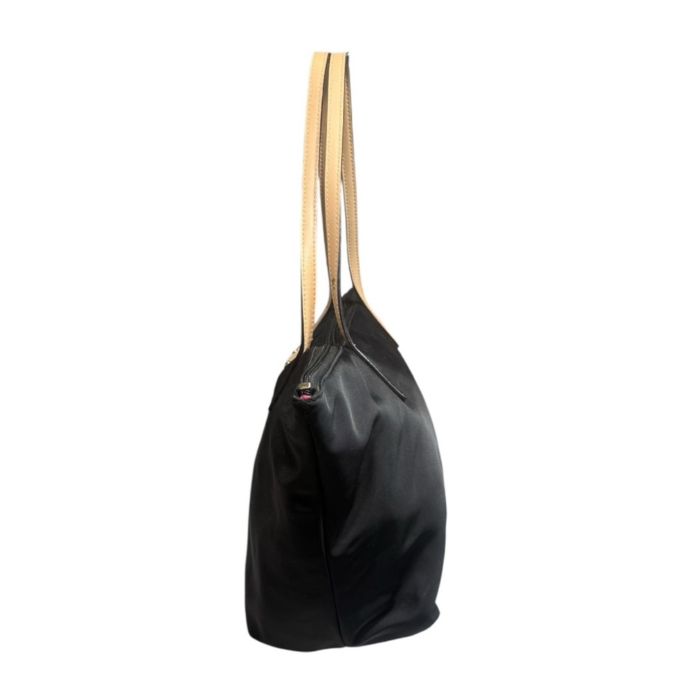 Kate Spade Black Tote Bag with Tan Leather Handles - Picture 4 of 7